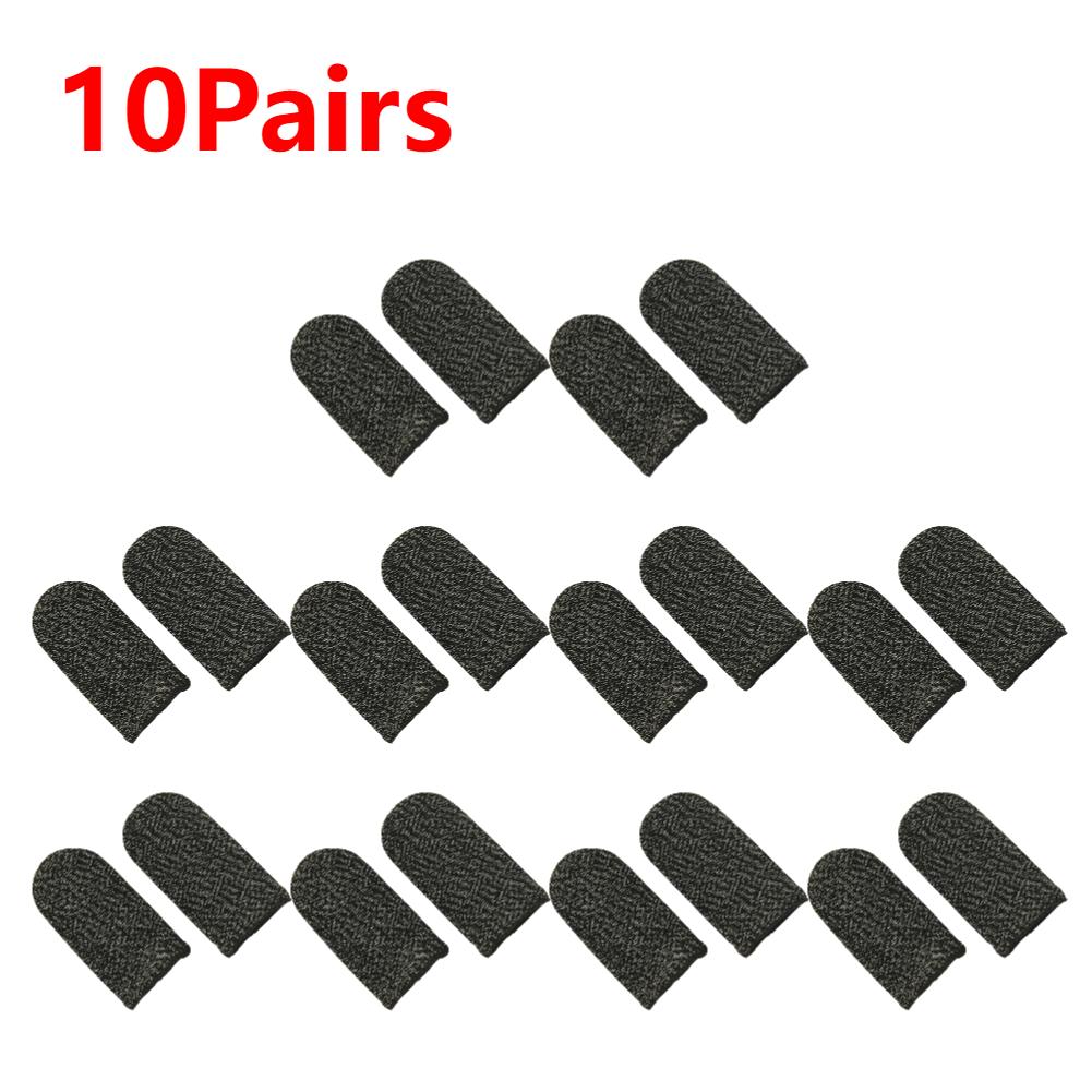 10-1Pair Gaming Finger Cover Game Controller Suitable For PUBG LOL Anti Sweat Scratch Touch Screen Game Finger Thumb Cover Glove