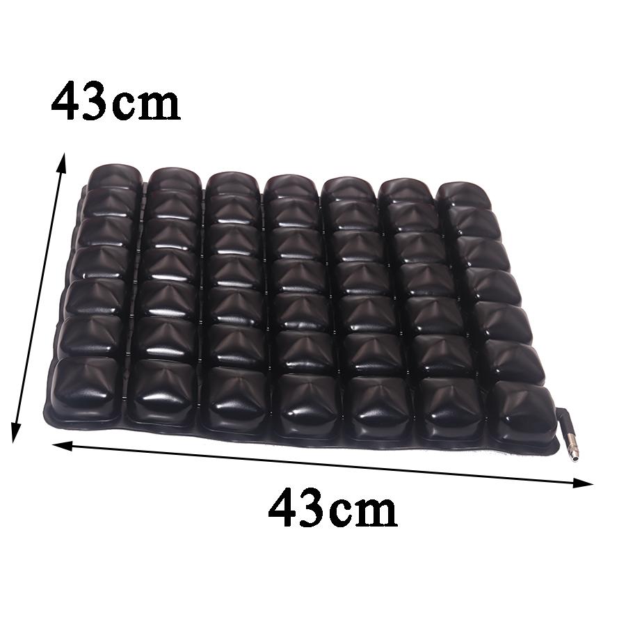 43x43cm Motorcycle Pad Shockproof Comfortable Breathable Passenger Air Seat Cushion Universal Inflatable Cover Mat Accessories