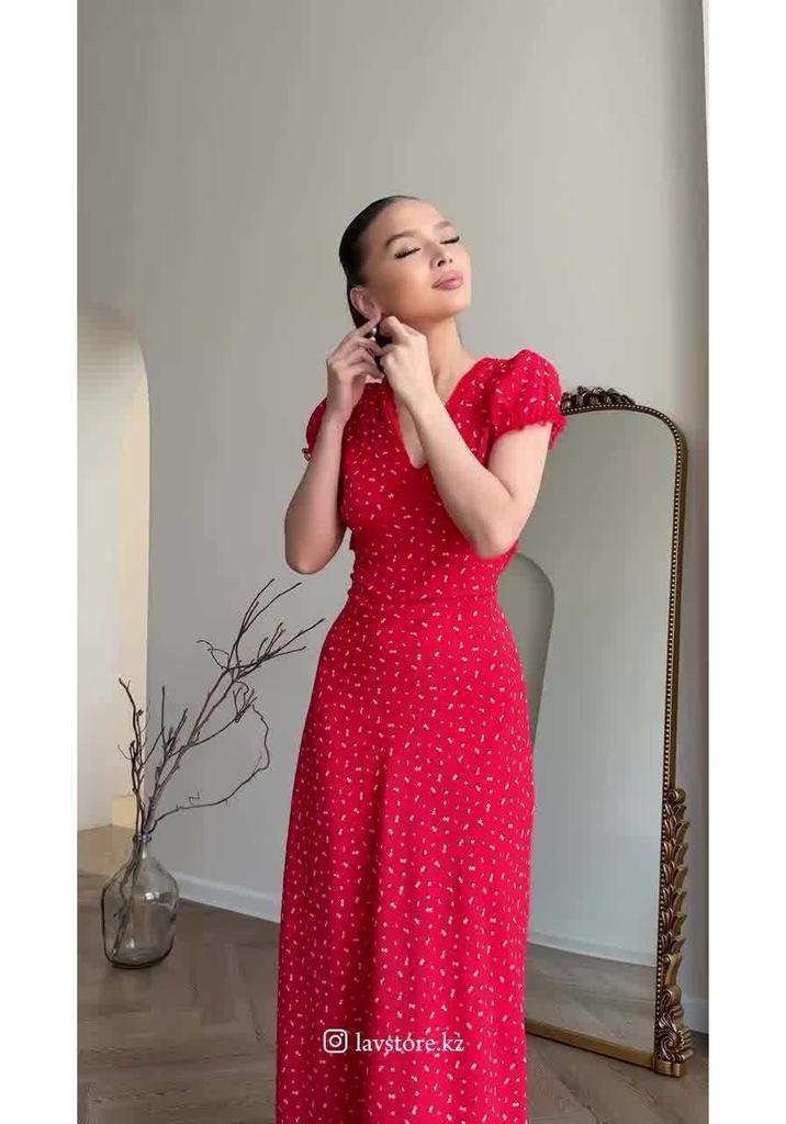 Elegantes Retro-Kurzarm-Taillenbetonendes Kleid für Damen, Frühjahr 2025