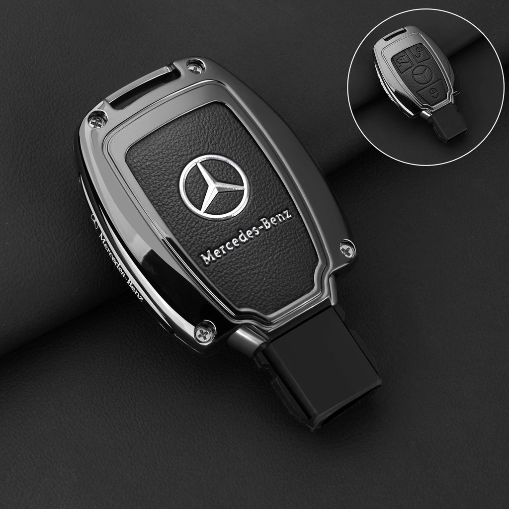 Car Zinc Alloy Key Case Bag Metal Key Shell For Mercedes-Benz A B C E G S V Class GLA GLC GLE GLK Vito Sprinter SL SLK Viano ML