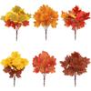 2PCS Fabric Artificial Maple Leaf Fallen Style Maple Leaf Bouquet  for Wedding Decor