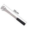 Steel Alloy 35cm Bicycle Long Handle Foot Pedal Removal Wrench Tool with 15mm Slots
