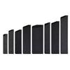 A84E-Universal 8-Piece Knife Edge Guard Set Black ABS Plastic Sheath Non-Toxic Felt Lining For Chef Kitchen Tools
