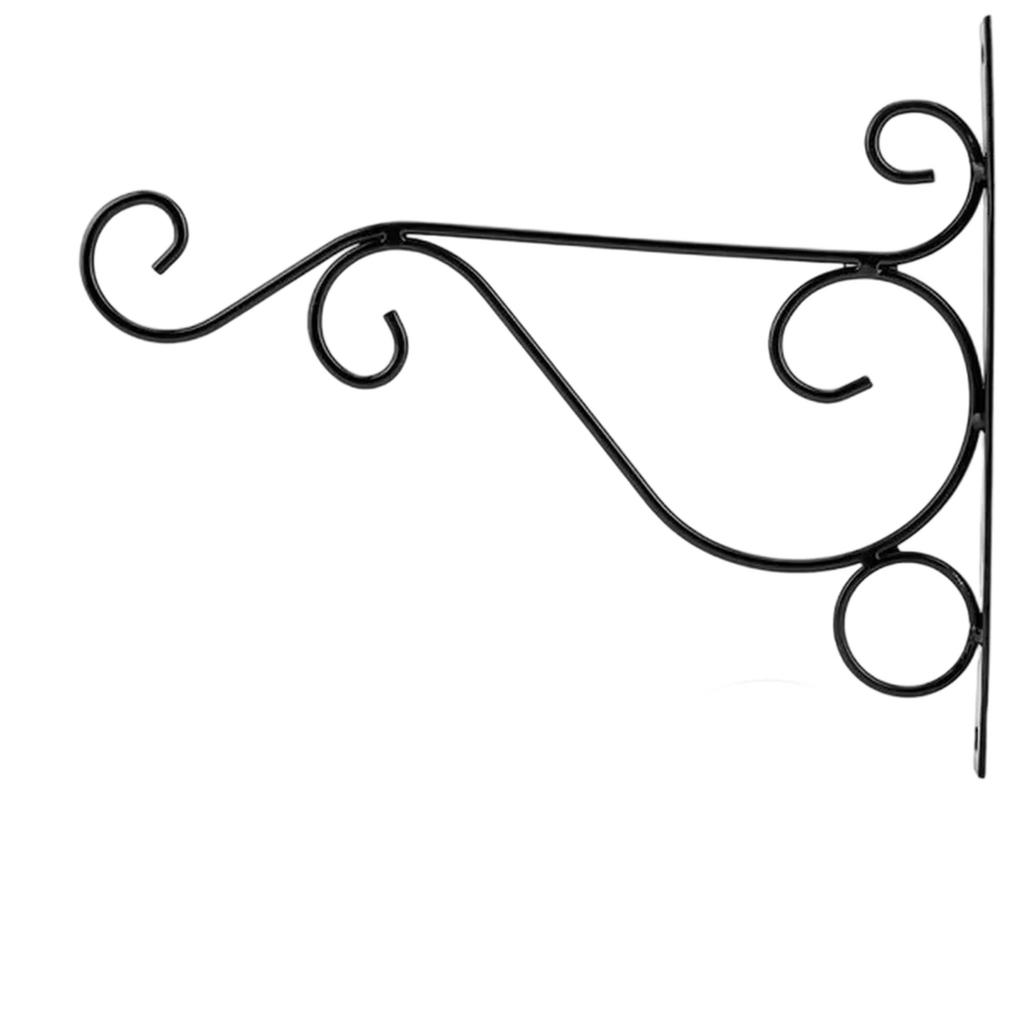 Iron Wall Hanging Rack Flower Hook Bracket Hanger Art Plant Holder Macrame Wall Hanging Hanging Plant Garden Pots