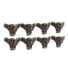 8pcs Jewelry Case Hardware Feet Bronze Zinc Alloy Decorative Legs Corner Protector Feet for Boxes Small Cabinets