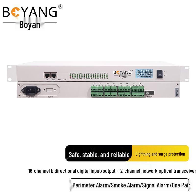 BOYANG Industrial Multi-Channel Fiber Optic Transceiver