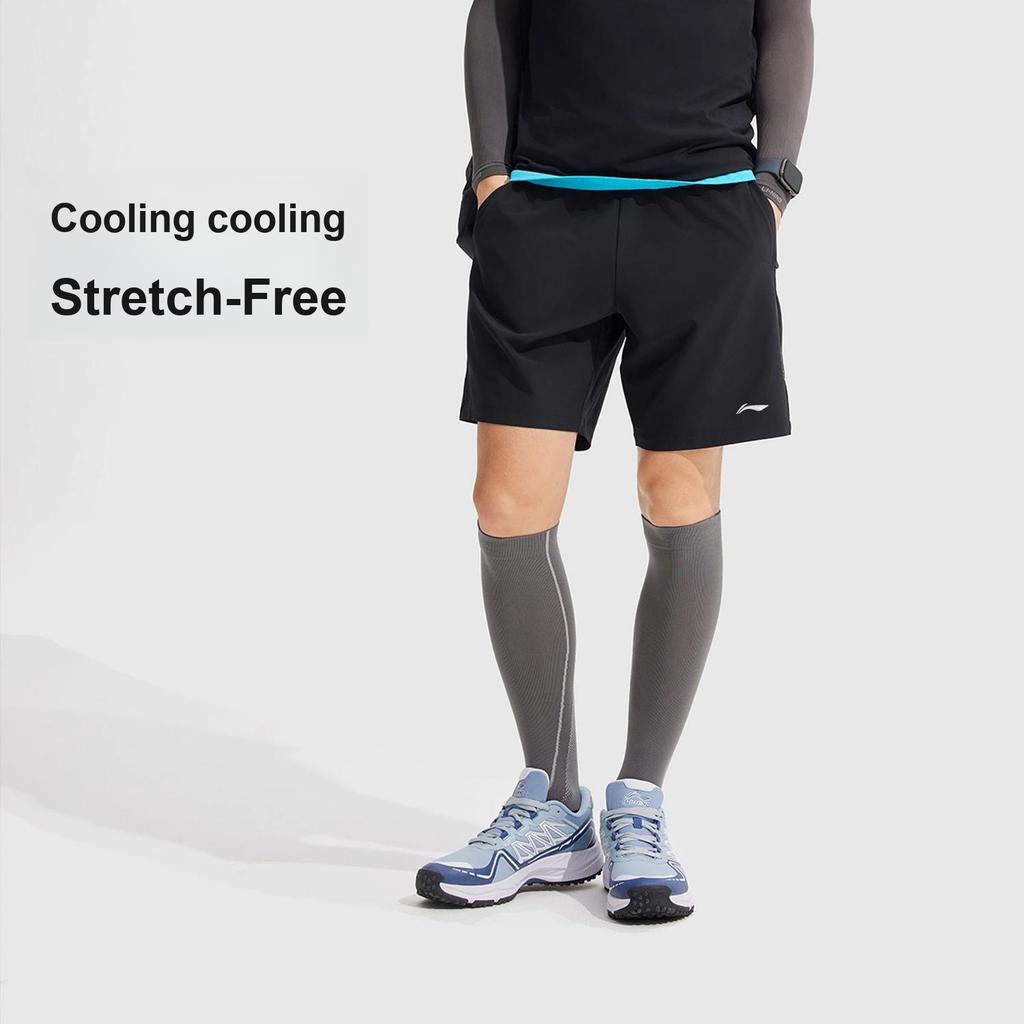 Li-Ning Versatile Casual Soft Comfortable Sports Shorts Men shorts Black AKSW677-1