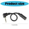 3,5 mm Audio-Verlängerungskabel mit 90-Grad-Winkelstecker zur Verwendung mit externem Mikrofon Adapterkabel