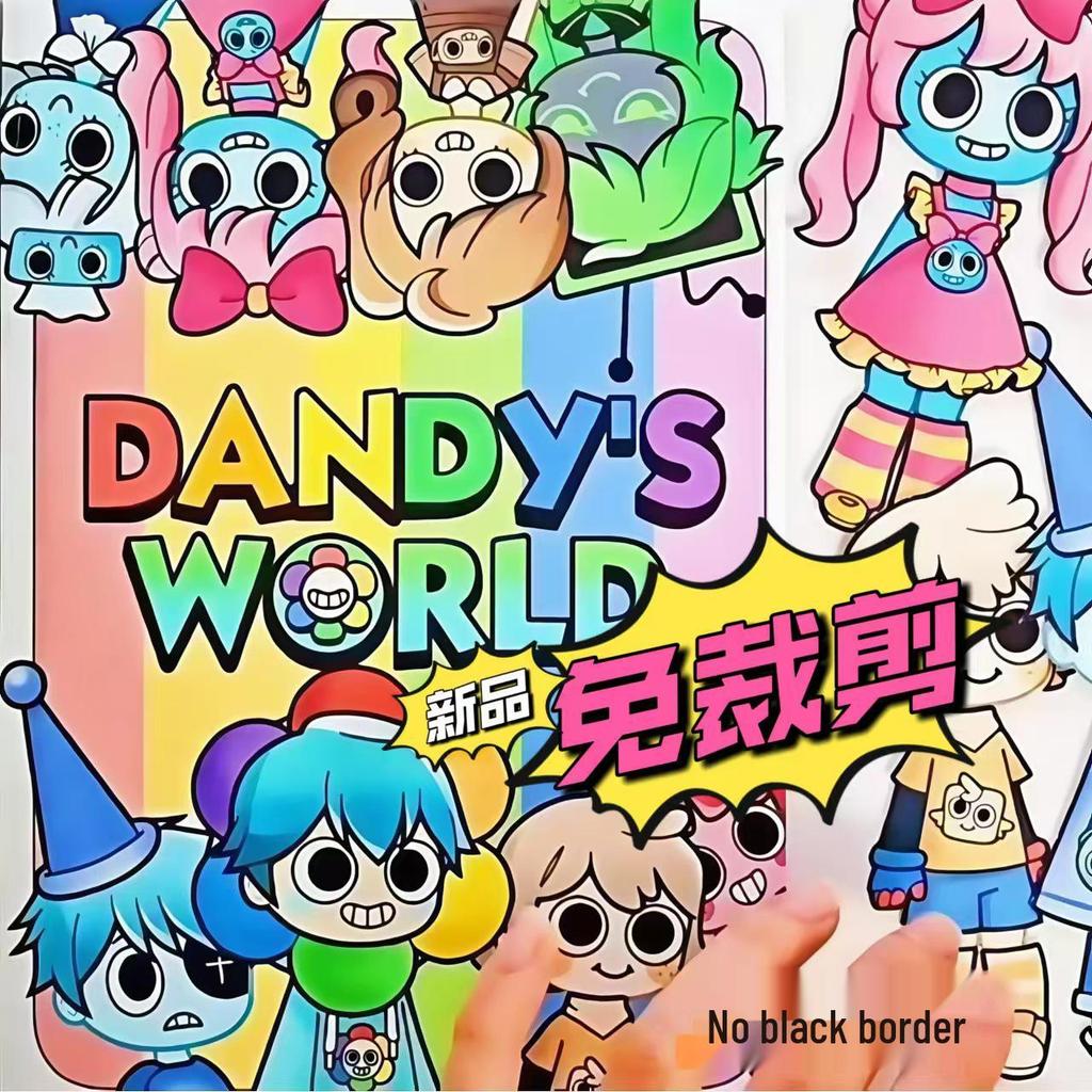 Sprunki No-Cut Quiet Book Girl: Handmade Fun Dress-Up DIY Decompression Toy