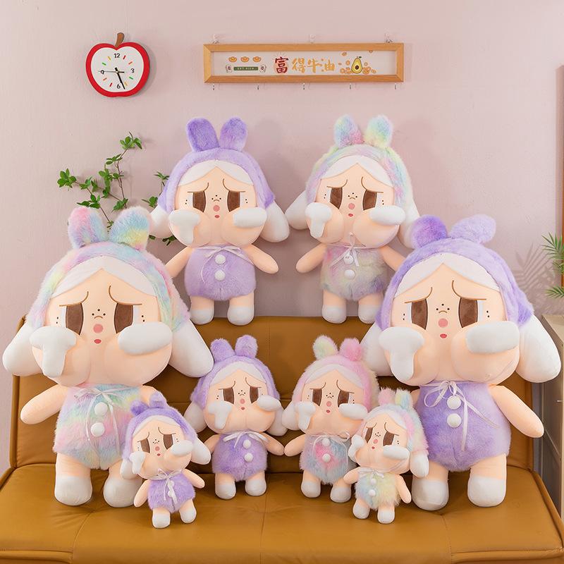 New cross-dressing crying baby doll cute plush doll children's toy girls soothe sleeping throw pillow