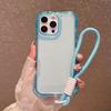 For IP16PROMAX Three-in-one Mobile Phone Case Single Layer TPU Frame PC with Hand Strap New Product