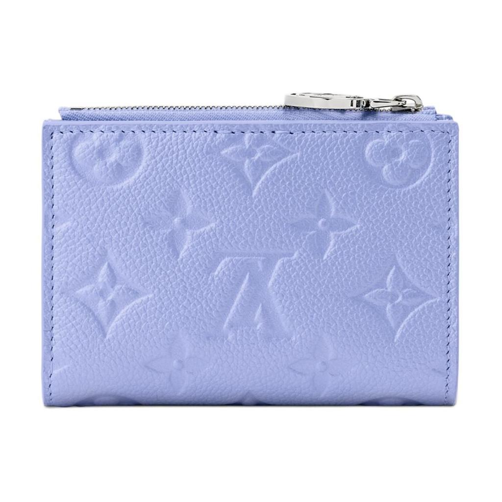 LOUIS VUITTON Lisa Cow Leather Wallet Women's Blue M26518