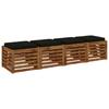 4 piece seat cushions VUGHT 4 pcs 100percent  polyester black