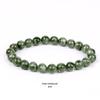 She Yao Natürlicher Kristallachat Tigerauge Armband - Modeschmuck mit einzelnen runden Perlen