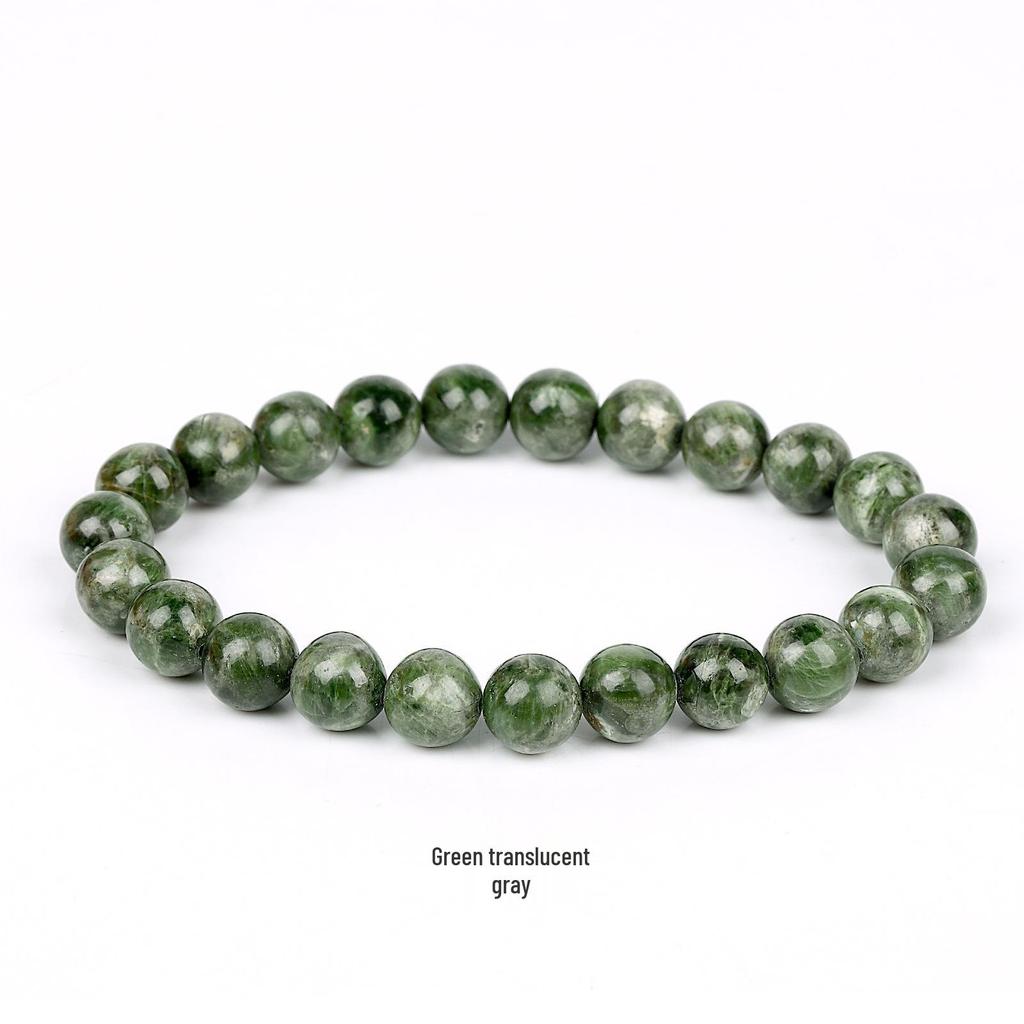 She Yao Natürlicher Kristallachat Tigerauge Armband - Modeschmuck mit einzelnen runden Perlen