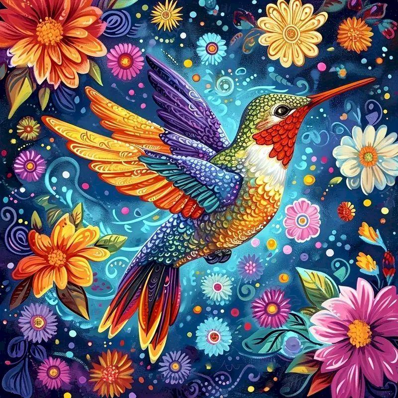 

CHENISTORY Diamond Embroidery 5d Birds Animal Mosaic Round Drill Home Decor Diamond Painting Handmade New Collection 2025 Full Round 25X25cm