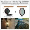 Freewell Integrated Filter Lens Hood for FUJI Hybrid CPL Black Mist Black GFX100RF, & Filter, (FW-GFX100RF-RLH-B)