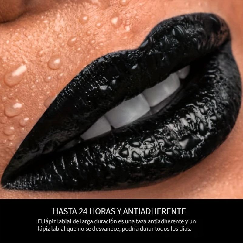 Black Waterproof Lipstick with Long-lasting Effect for Charming Queen’s Lip Contouring and Beautification