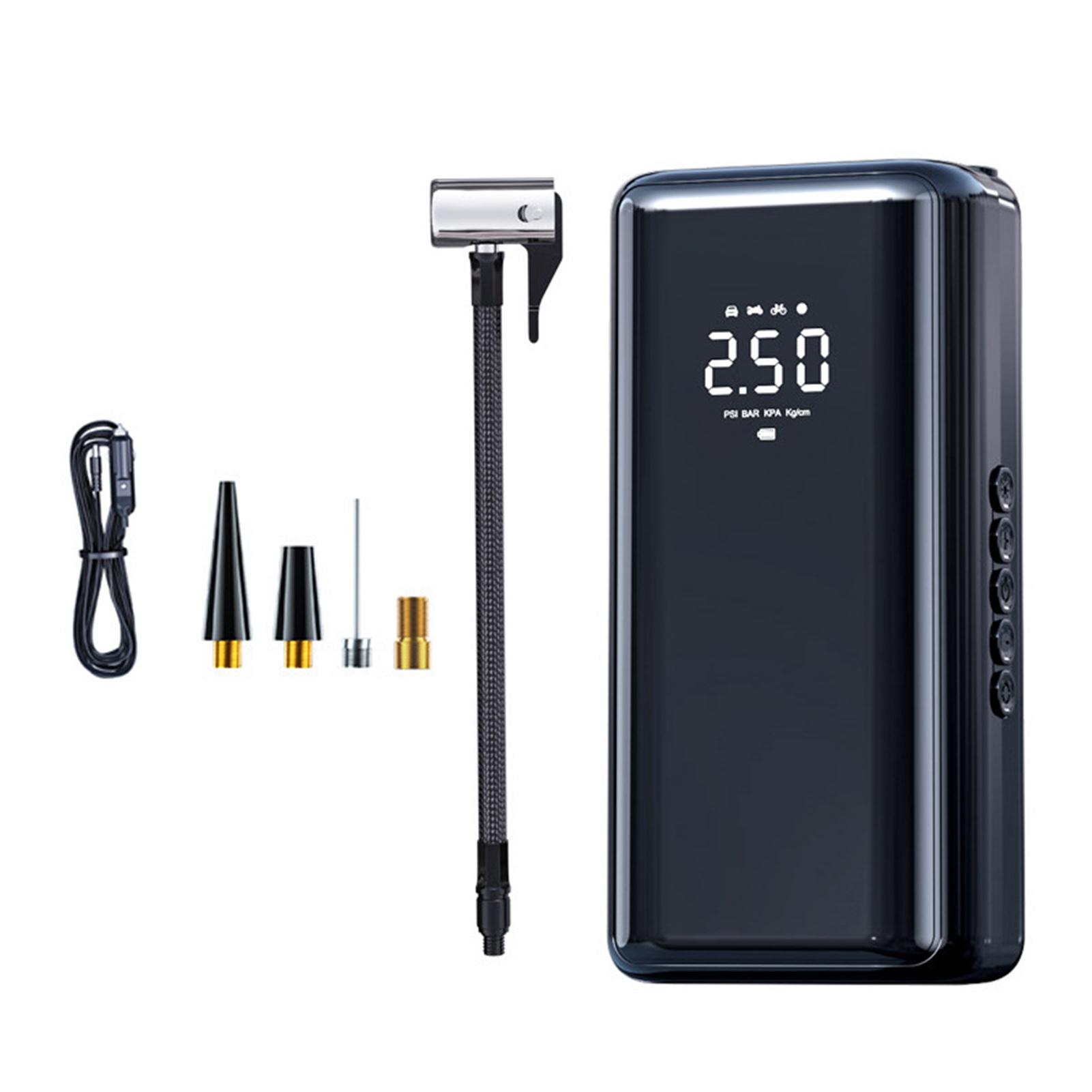 

Портативный воздушный компрессор для накачивания шин 150PSI 4500mAh Воздушный насос для автомобильных шин со светодиодной подсветкой шин ST-210A