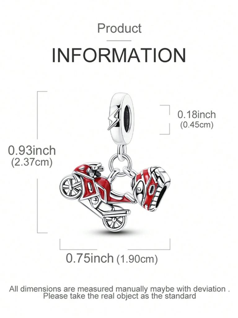 God Of Wealth Motorcycle Beads Charm Copper Plated Fit Charms Copperoriginal Bracelet For Jewelry Making Diy Charm