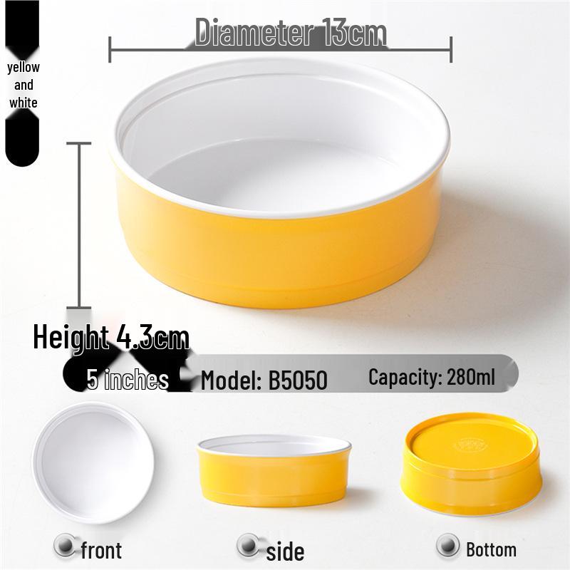 Zweifarbige Melamin-Tischware: Kleines Schalen- und Schalenset für Buffet und Grill-Dipsaucen.