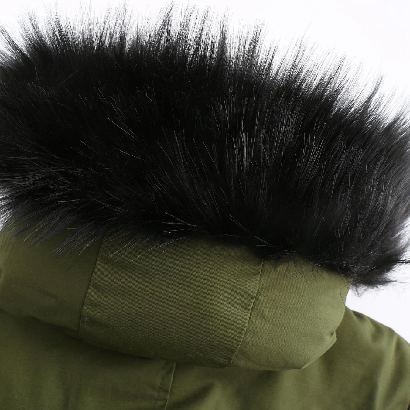 Пальто Parker с капюшоном и воротником — фото 16