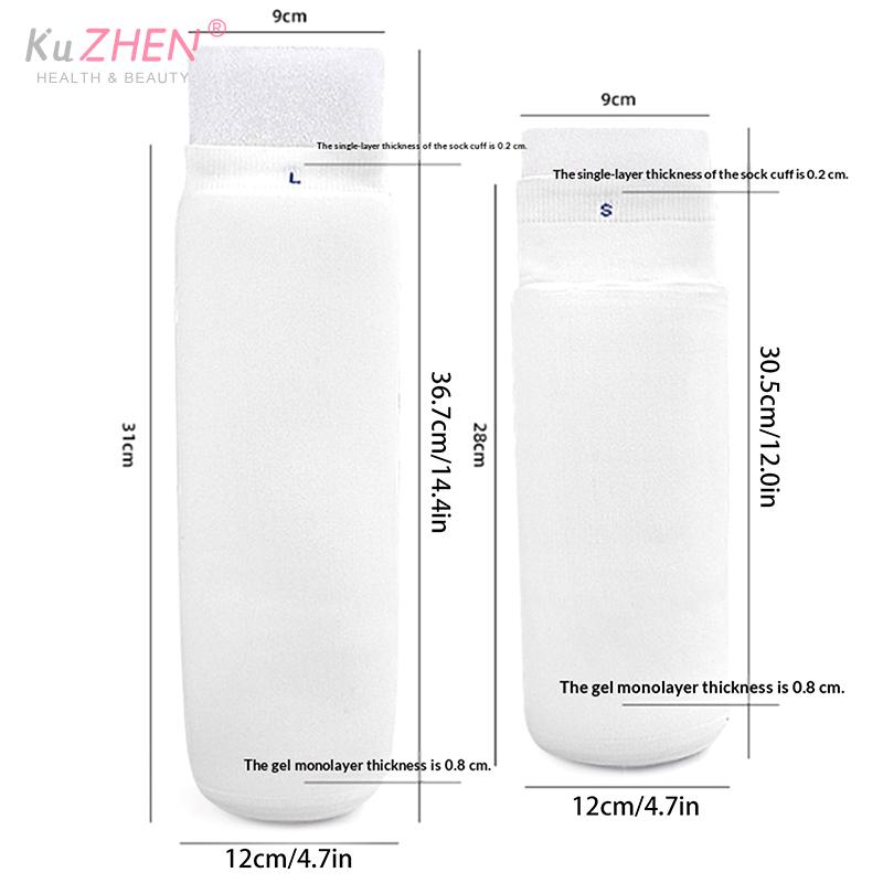 1PC Thicken Calf Prosthetic Gel Sleeve Silicone Sock Disabled Residual Limb Leg Below Knee Amputees Sheath Soft Cover LinerStump