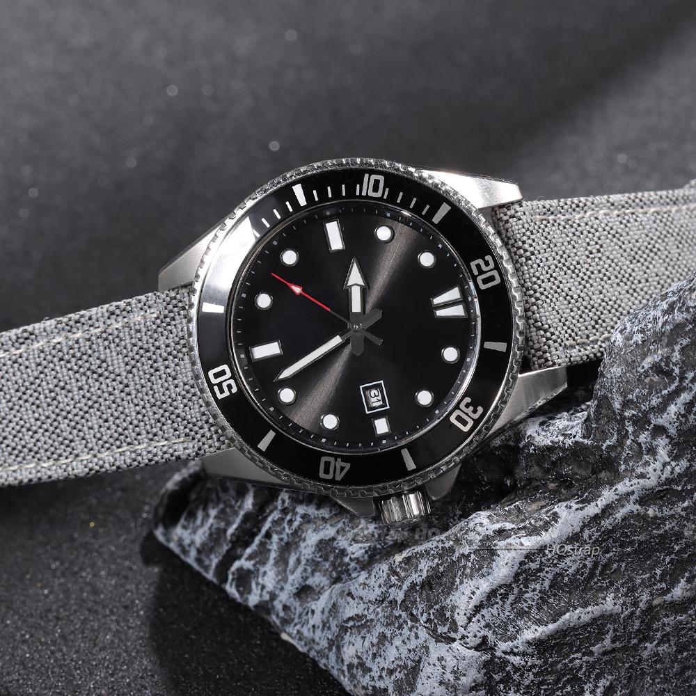 Plachtovinový řemínek na hodinky 20 mm 22 mm pro Seiko Pásek Voděodolný látkový řemínek Rychloupínací náramek Vysoká kvalita Dámský Pánský Pásek