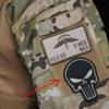 3D PVC Punisher Skull Morale Velcro Patch for Tactical Backpack