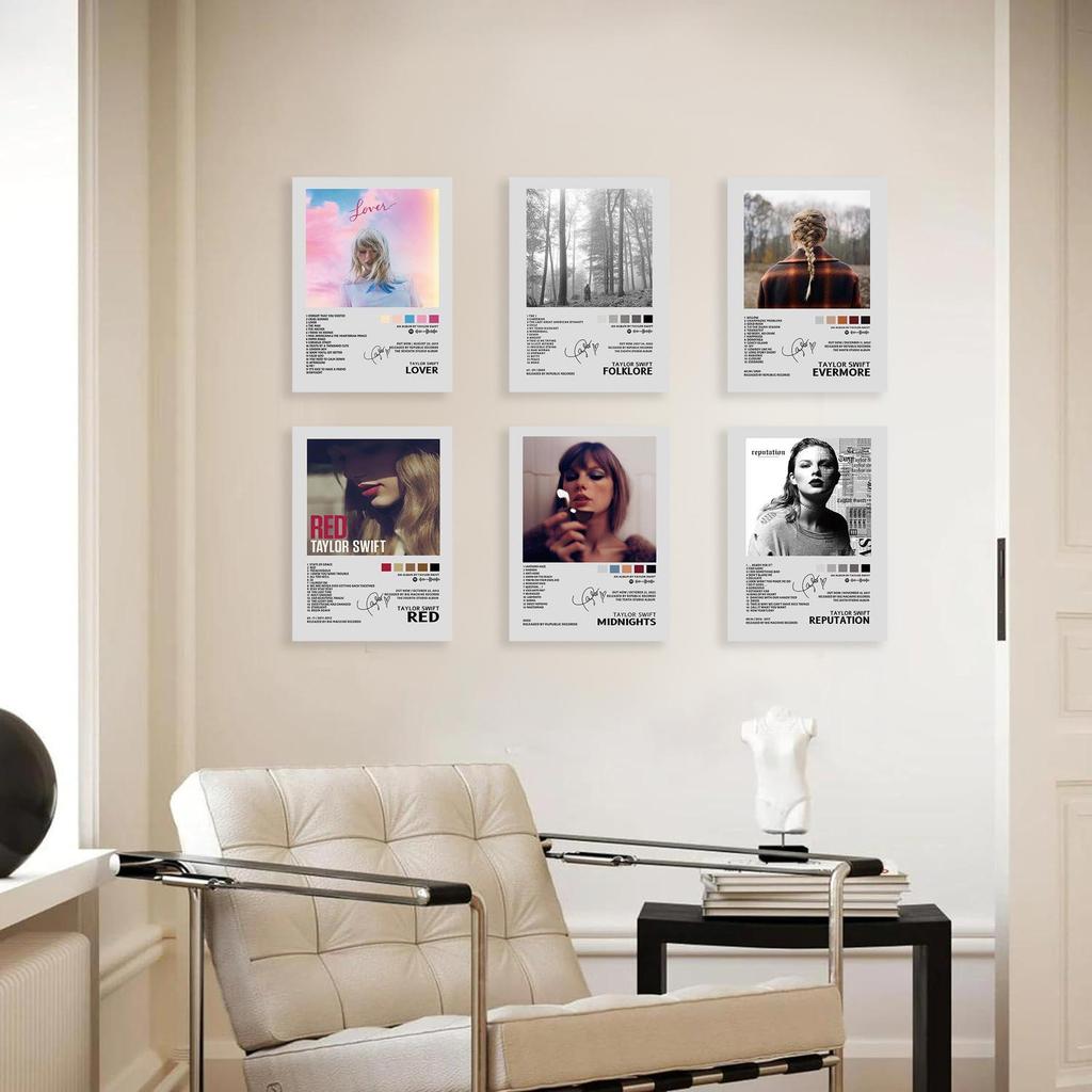 Poster su Tela Copertina Album Taylor Swift per Decorazione Murale di Camera da Letto o Soggiorno