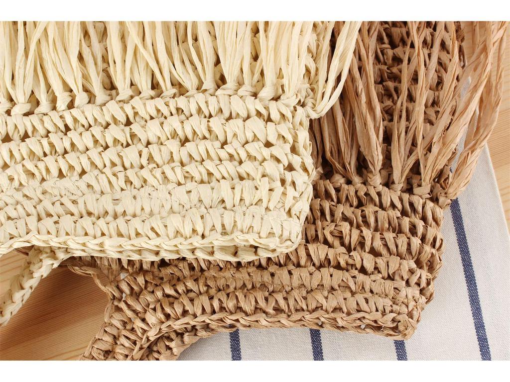 Handmade Tassel Woven Beach Bag – Large Capacity, Versatile Shoulder Bag for Women