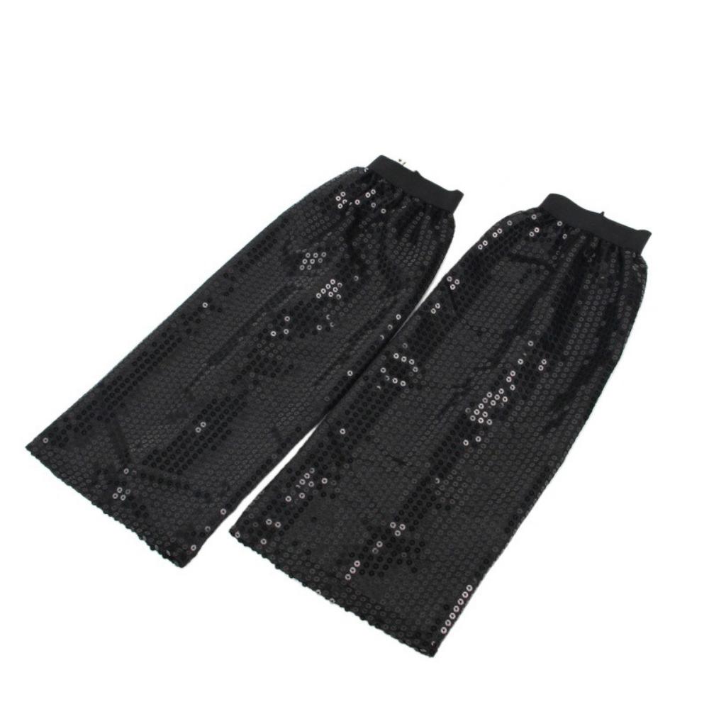 1 Paar Glänzende Glitzernde Beinsocken Kniehoch Beinbedeckung Damenbekleidung Pailletten Stulpen Partykleid