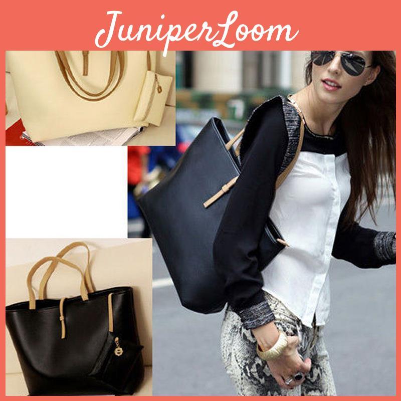 Classic And Timeless Faux Leather Womens Bag With Comfortable Handles For All Occasions