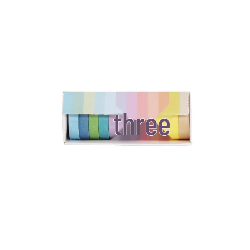 Macaron Candy Color Washi Tape Set – 12 Solid Colors for DIY Journals