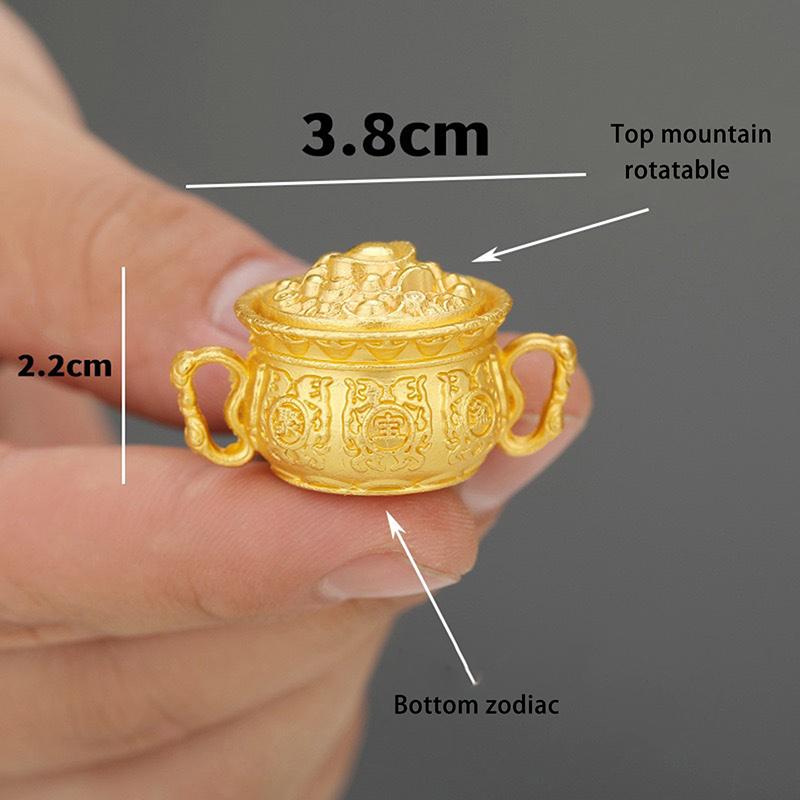 Creative Zodiac Cornucopia Keychain Chinese Style Lucky Pendant Keychain Exquisite Backpack Decoration Accessories Gifts