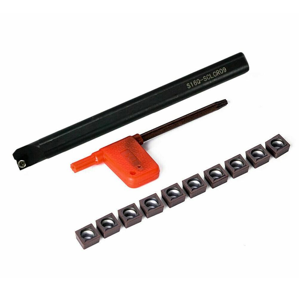 16mm S16Q-SCLCR09 Vnitřní soustružnický nůž Držák soustruhu & 10ks CCMT09T304 rt