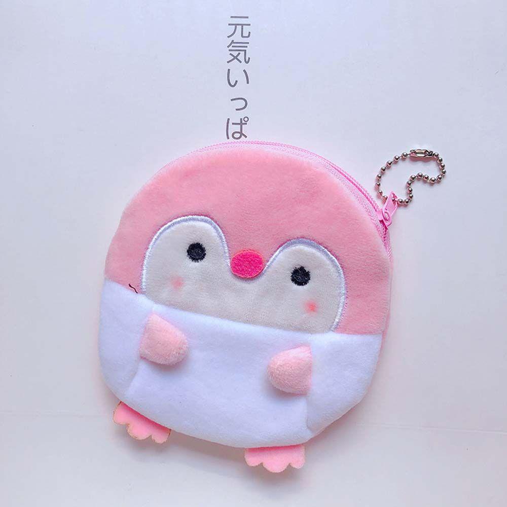 Casual Ladies Gift Key bag With keychain Penguin Mini Wallet Coin bag Earphone Bag Coin purse