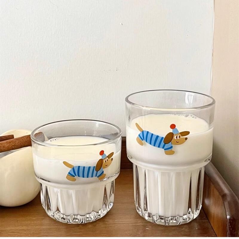 Süße Dackel Glas Tasse