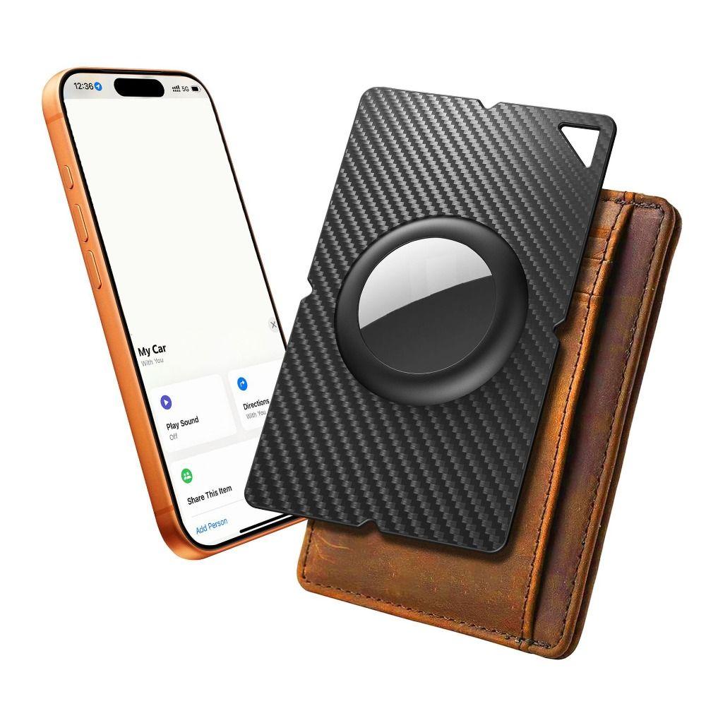 Plastic Wallet Card Holder Card Tracker Protective Cover for Apple AirTag Locator Accessories