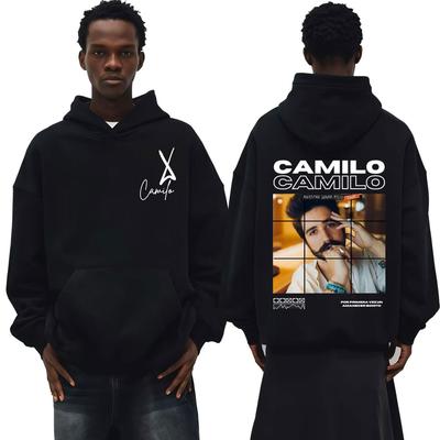 Camilo La Tribu Nvestro Lugar Feliz Tour 2025 Merch Sweatshirts Vintage Hip Hop Pullover Men Women Long Sleeve Hoodie Streetwear