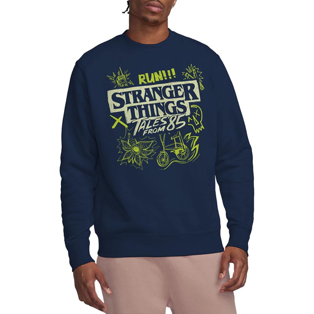 Stranger Things: Tales from ´85 Unisex Adult Graffiti Glow Sweatshirt