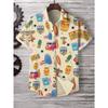 New Summer Shirt Hawaiian Shirt Men's Beach Vacation Short Sleeve Top Casual Men's Shirt Fashion