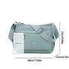 Borsa a tracolla da donna semplice in nylon con tasche multiple, impermeabile, per uscite casual e viaggi