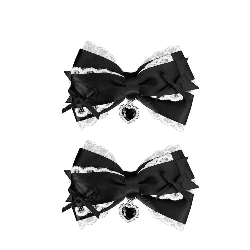 Sweet Lace Bow Hair Clip Lolita Women's Barrettes Cute Hairpin Headwear