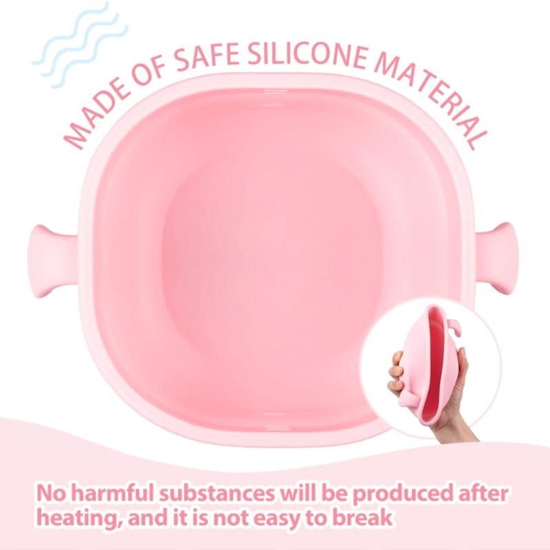 Scaldacera Pieghevole Macchina per Depilazione a Cera Scaldacera in Silicone Portatile 400 ml Epilatore per Corpo Spa Pentolino per Cera Paraffinica per Viaggio