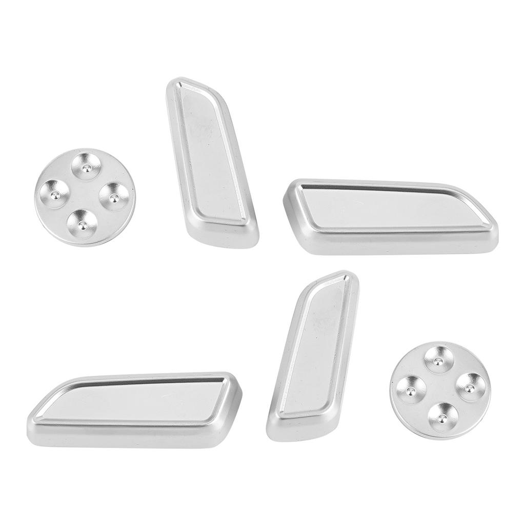 6pcs Auto Seat Adjustment Button Cover Trim Aluminium Alloy Fit for Tesla Model 3YXS