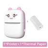 Mini Thermal Printer Portable Wireless Bluetooth-compatible 200dpi Label Printer Memo Problem Printer