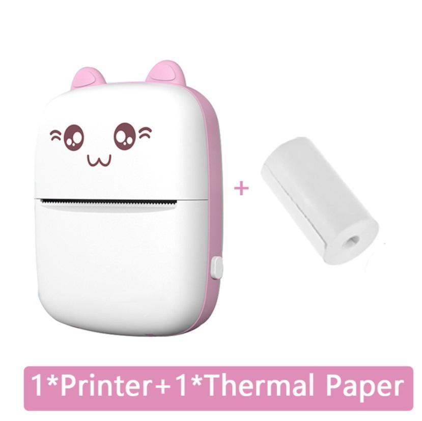 Mini Thermal Printer Portable Wireless Bluetooth-compatible 200dpi Label Printer Memo Problem Printer