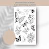Flowers and Ocean Embroidery Pattern Stitching Embroidery Paper  Sewing Lovers