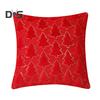 Throw Pillowcase Sequin Christmas Tree Pattern Hidden Zipper Closure Pillow Cover Bedroom Living Room Sofa New Year Party Decoration Cushion Cover